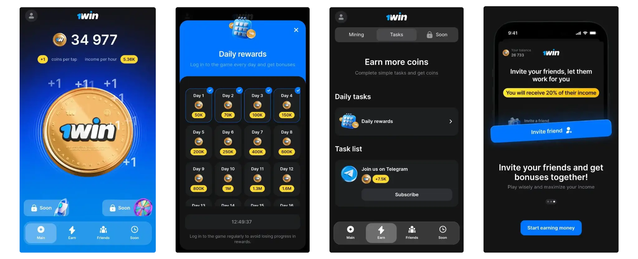 How 1win token bot works