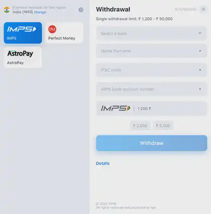 1win withdrawal